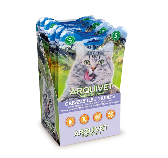 arquivet-creamy-cat-treats-para-gatos-de-atun-y-cangrejo-35x14-gr